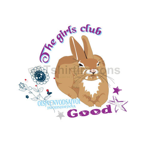 Rabbit T-shirts Iron On Transfers N6890 - Click Image to Close